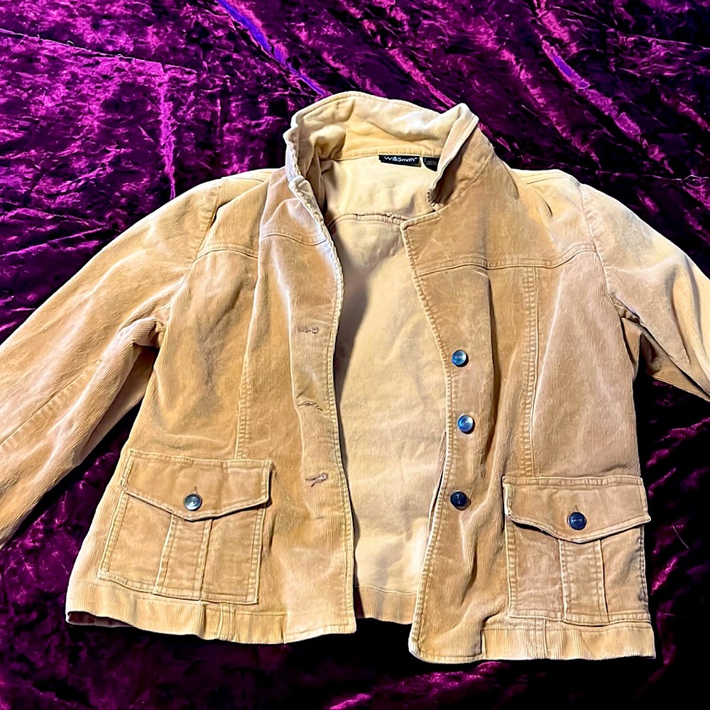 Tan size large Willismith corduroy jacket